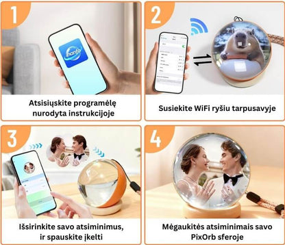 PixOrb™ – Išgyvenkite savo prisiminimus dar kartą.